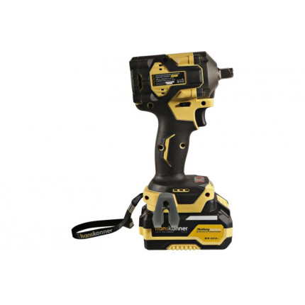Фото Гайковерт уд. б/щ HCD20420BLC 1/2" 18В,420Hm ,2 скор, 1х4,0Ач кейс HS Hanskonner 1BatterySystem