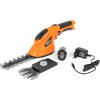 Ножницы-кусторез аккумуляторные DAHT 436Li SET DAEWOO 3,6 В, 1,5 А/ч Li-Ion,  пов.рук., 80 мм - шир.ножниц, 110 мм - дл.кустореза.