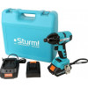 Винтоверт акк.б/щ CD300H Sturm 18В 2ск 300Hm 1/4" 2акк 2,0Ач/зар.1BatterySystem