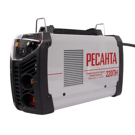 Фото Свар.аппарат инверторный САИ 220 ПН 220А 6,6кВт 140-260В Antistick, Hot Start, Tig LIFT цифр,диспл. Ресанта  65/20