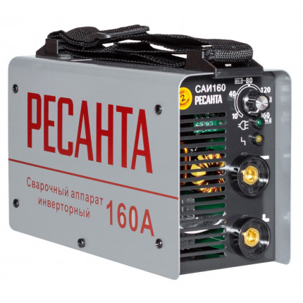 Фото Свар.аппарат инверторный САИ 160 Ресанта 160А 6,5кВт 140-260В Antistick, Arc Force, Hot Start 65/1