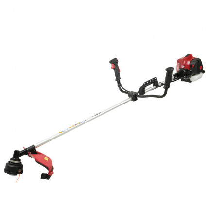Фото Мотокоса бензиновая GEOS Max Premium 140 B 1,5 кВт, леска/нож=41/25 см, 7,7 кг, велосип.ручка, плечев.ремень профес, 0,7л 227615