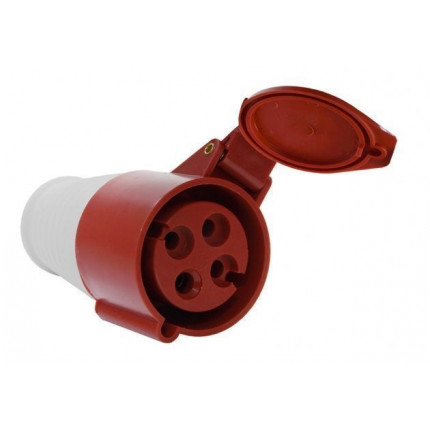 Фото Розетка кабельная 16А 3P+PE 380В IP44 (ССИ/St-214)