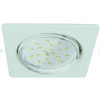 Ecola GX53 H4 Квадрат плоский светильник  Белый 41x106 FW53N4ECB