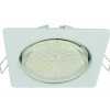 Ecola GX53 H4 Квадрат плоский светильник  Белый 41x106 FW53N4ECB