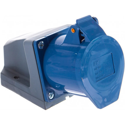 Фото Розетка наружной установки 32А 2Р+PЕ 220В IP44 (CCИ/St123)