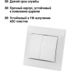 Выключатель TDM 2 клавишный встраиваемый белый 10А  SQ1814-0002