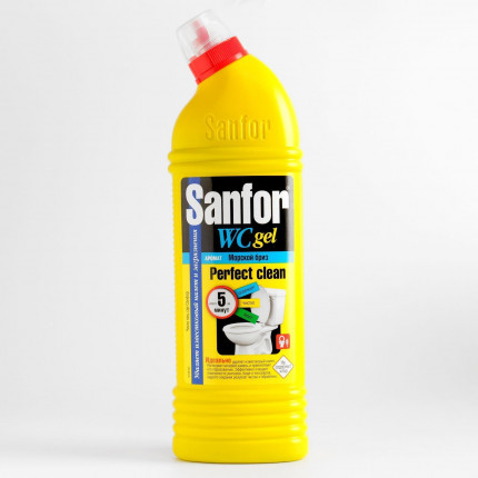 Фото Чист.ср-во SANFOR WC  гель лимон 750мл