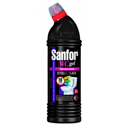 Фото Чист.ср-во SANFOR WC BLACK 750 мл