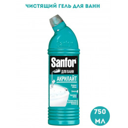 Чист.ср-во SANFOR АКРИЛАЙТ 750мл.гель д/акрил.ванн