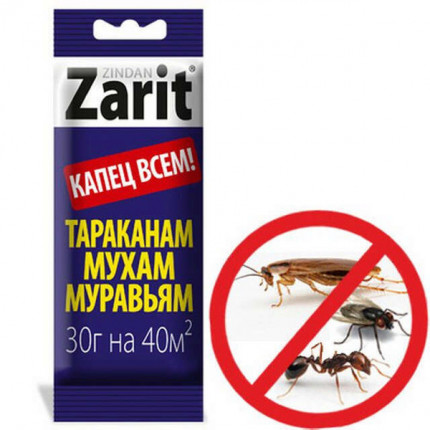 Фото Гель от тарак,мур,мух 30гр(шприц) Zarit 653009