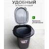 Ведро туалет 19л. Дуня беж/серебро 09044