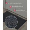 Коврик VORTEX 40*60см,h=0.5см,серый ,24189 придвер.влаговпит.ребристый