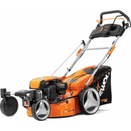 Газонокосилка бензиновая DLM 5100 SR4 DAEWOO  6,0 л.с, 165 см3,  150 см3, 50 см,  3 в 1, двойные рояльные колеса 360, самоходная, травосборник 70л, 25-75мм , 32 кг.НОВЫЙ НОЖ -  TURBO X BLADE