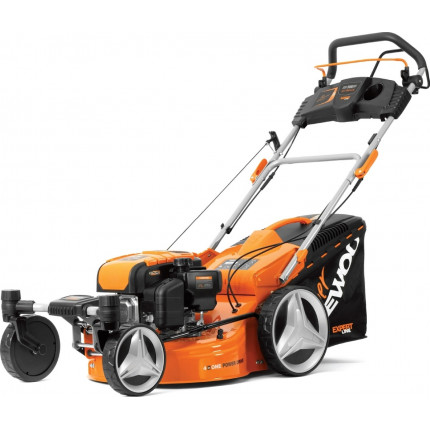 Фото Газонокосилка бензиновая DLM 5100 SR4 DAEWOO  6,0 л.с, 165 см3,  150 см3, 50 см,  3 в 1, двойные рояльные колеса 360, самоходная, травосборник 70л, 25-75мм , 32 кг.НОВЫЙ НОЖ -  TURBO X BLADE