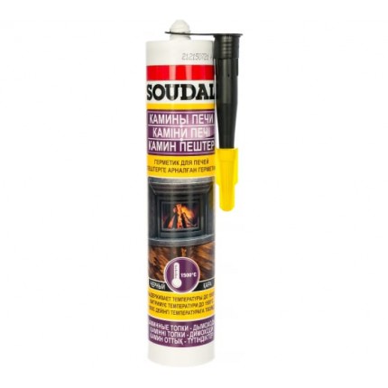 Фото Герметик Soudal  280мл. для печей черный-Калофер 102829