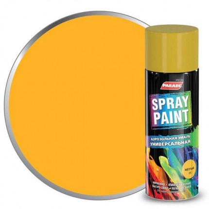 Фото Эмаль аэроз. PARADE SPRAY PAINT 25 желтый