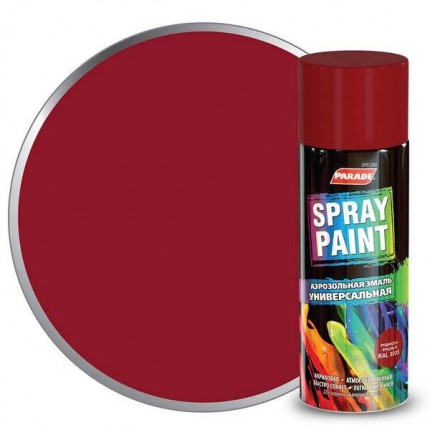 Фото Эмаль аэроз. PARADE SPRAY PAINT RAL 3003 рубиново-красный