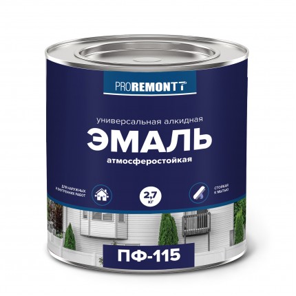 Фото Эмаль ПФ-115 PROREMONTT бежевый 2,7кг Л-С