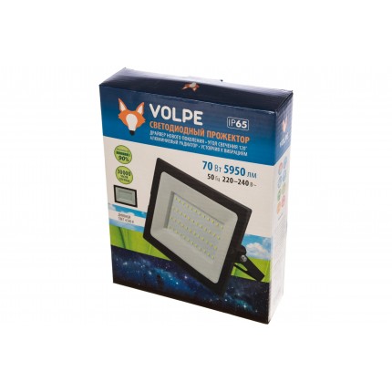Фото Прожектор светодиодный 70W Volpe ULF-Q513 BLACK IP65