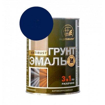 Фото Грунт-эмаль синяя  0,9кг Радуга