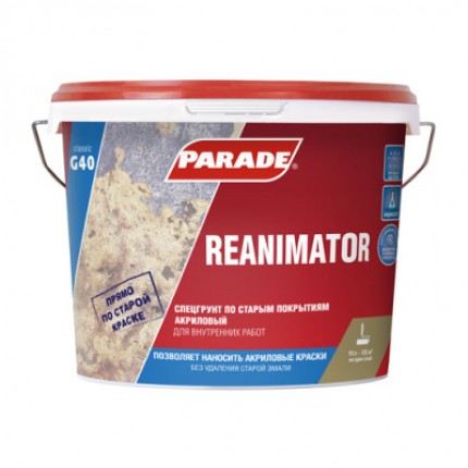 Фото Спецгрунт PARADE Reanimator G40 по стар.покр.10л