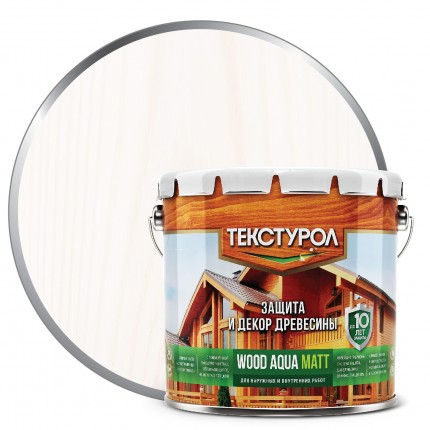 Фото Текстурол WOOD AQUA MATT деревозащ.ср-во 2,5л б/ц
