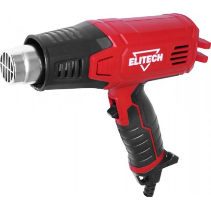 Фото Фен Elitech ТВ 1655 (E2207.006.01) 1600Вт,250/550л/мин,400/590грС,0.65кг,чем,4 насадки,скребок,шпатель