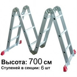 Лестница-трансформер 4*6  НВ/ML 406/ST9732-06(19,6кг)