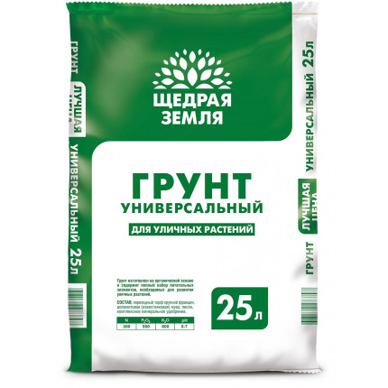 Фото Почвогрунт универсальный Щедр.земля НСЦ 25л (60)