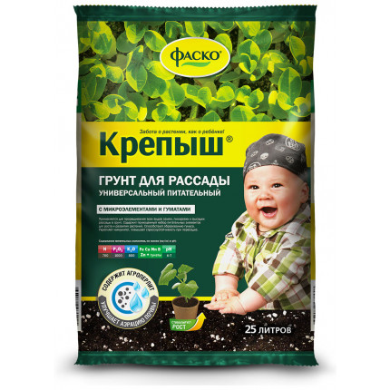 Фото Почвогрунт Фаско Крепыш для рассады 25л