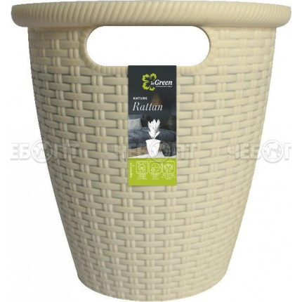 Фото Кашпо д/цветов RATTAN D266ММ/10Л в асс