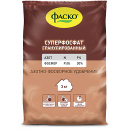 Удобрен. минер. сухое Фаско Суперфосфат гранулированный 3кг
