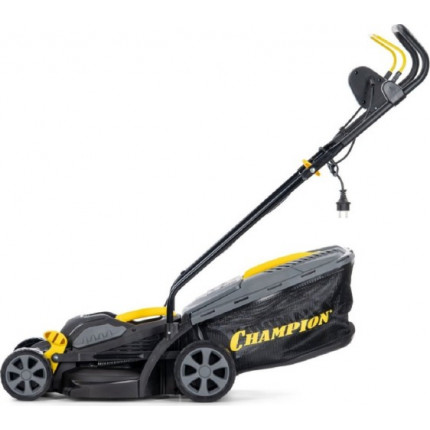 Фото Газонокосилка эл. CHAMPION EM3312 (1,2кВт травосб. 30л ширина 330мм. 25-65мм, 8,5кг)  CHAMPION