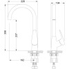 LM0405C Смеситель Lemark Linara д/кухни с высоким изливом