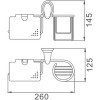 Держатель туалетной бумаги с  дезодорантом HB 1503-1HAIBA