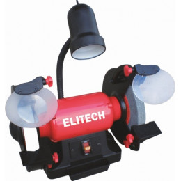 Точило Elitech СТ 6020С (600Вт,2980об/мин,шлиф.круг-200х32х25мм,30м/с,14.3кг,лампа) E2013.011.00