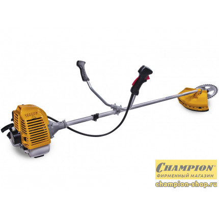Фото Бензотриммер CHAMPION Т 433S-2 (нераз.пр.1,25кВт, 42,7см3 7,2кг HT21+3*255 U-ручка легк.старт)