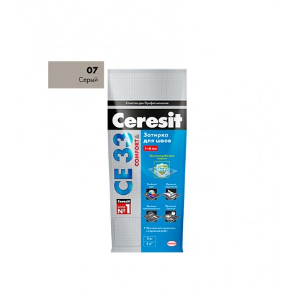 Фото Затирка Ceresit  CЕ33 серая   5 кг