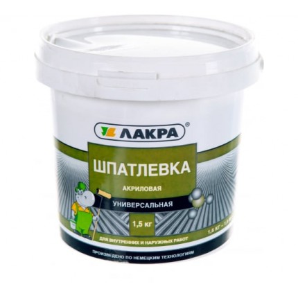 Фото Шпатлевка акрил. унив. для вн..и нар. работ 1,5 кг