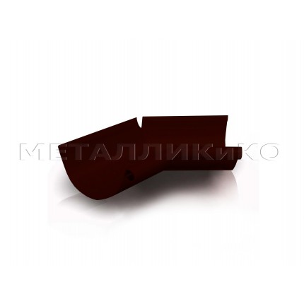 Фото Желоб угл 135 град. внутр д.125 RAL8017