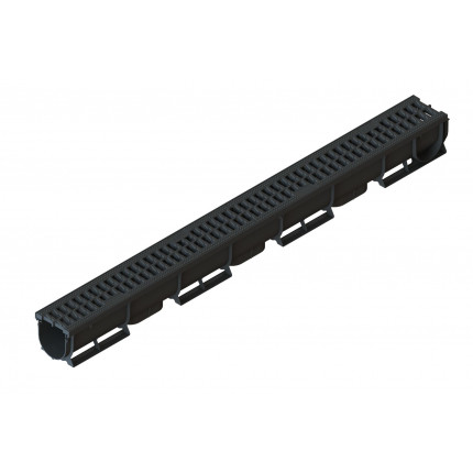 Фото Лоток водоотоводный S'park ЛВ-10.14.10-ПП пласт.с решеткой пласт. кл А (комплект)  088208